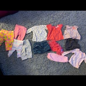 0-3 month outfit and pants lot